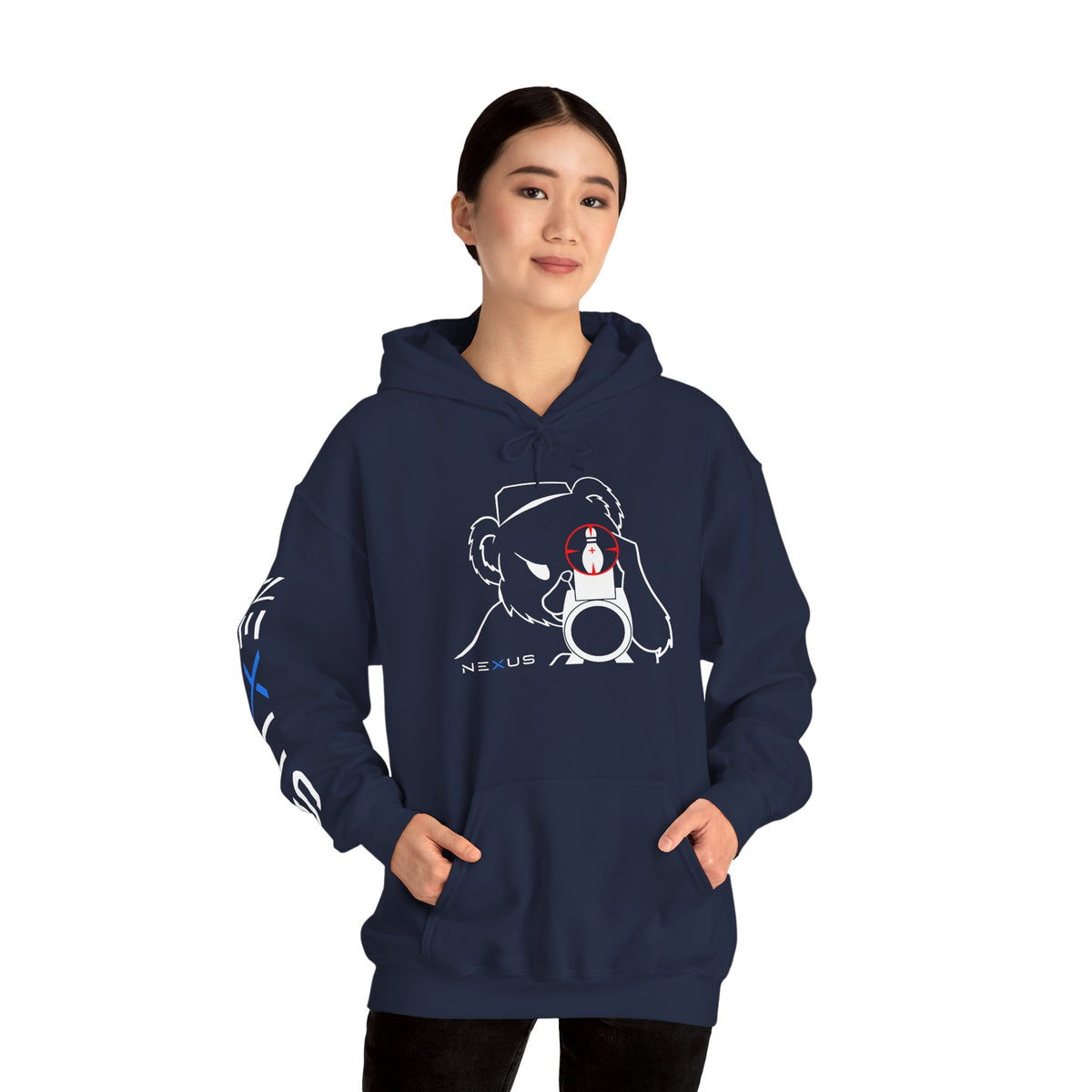 Sniper Bear bowling hoodie by NEXUS