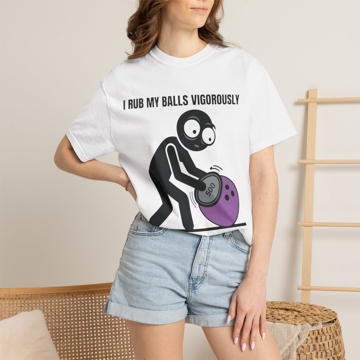 "I Rub My Balls Vigorously" Nexus Graphic Tee