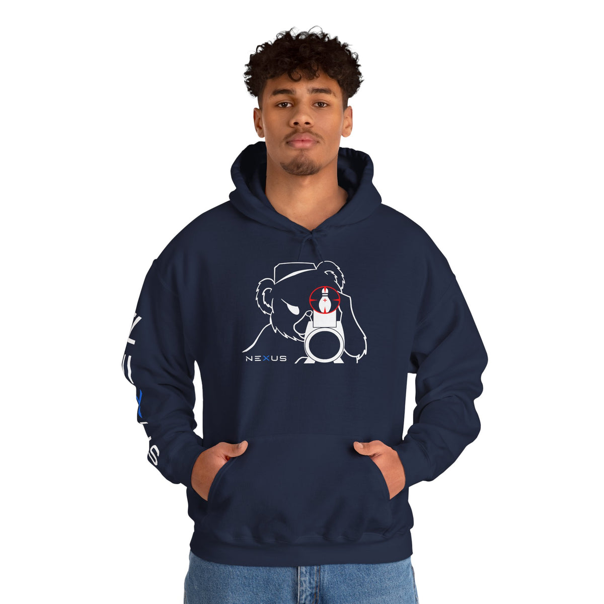 Sniper Bear bowling hoodie by NEXUS