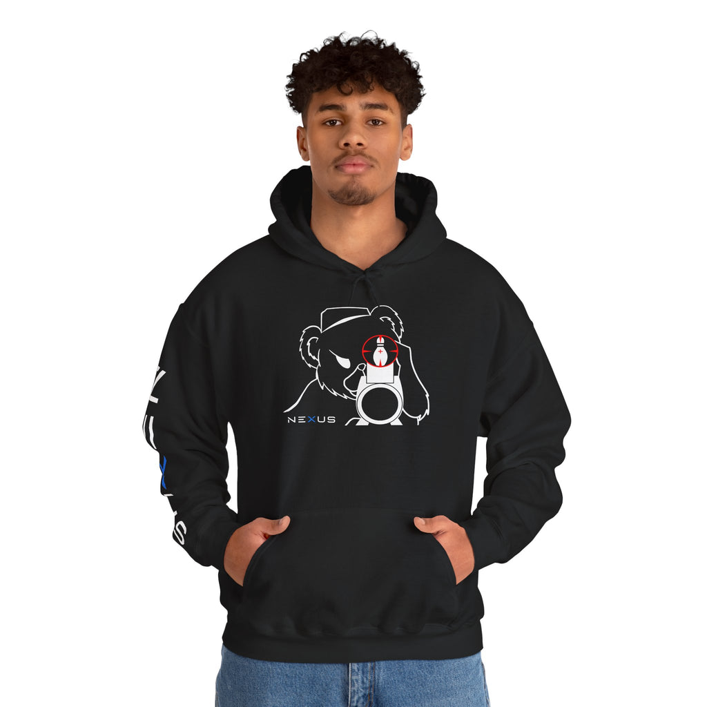 Sniper Bear bowling hoodie by NEXUS