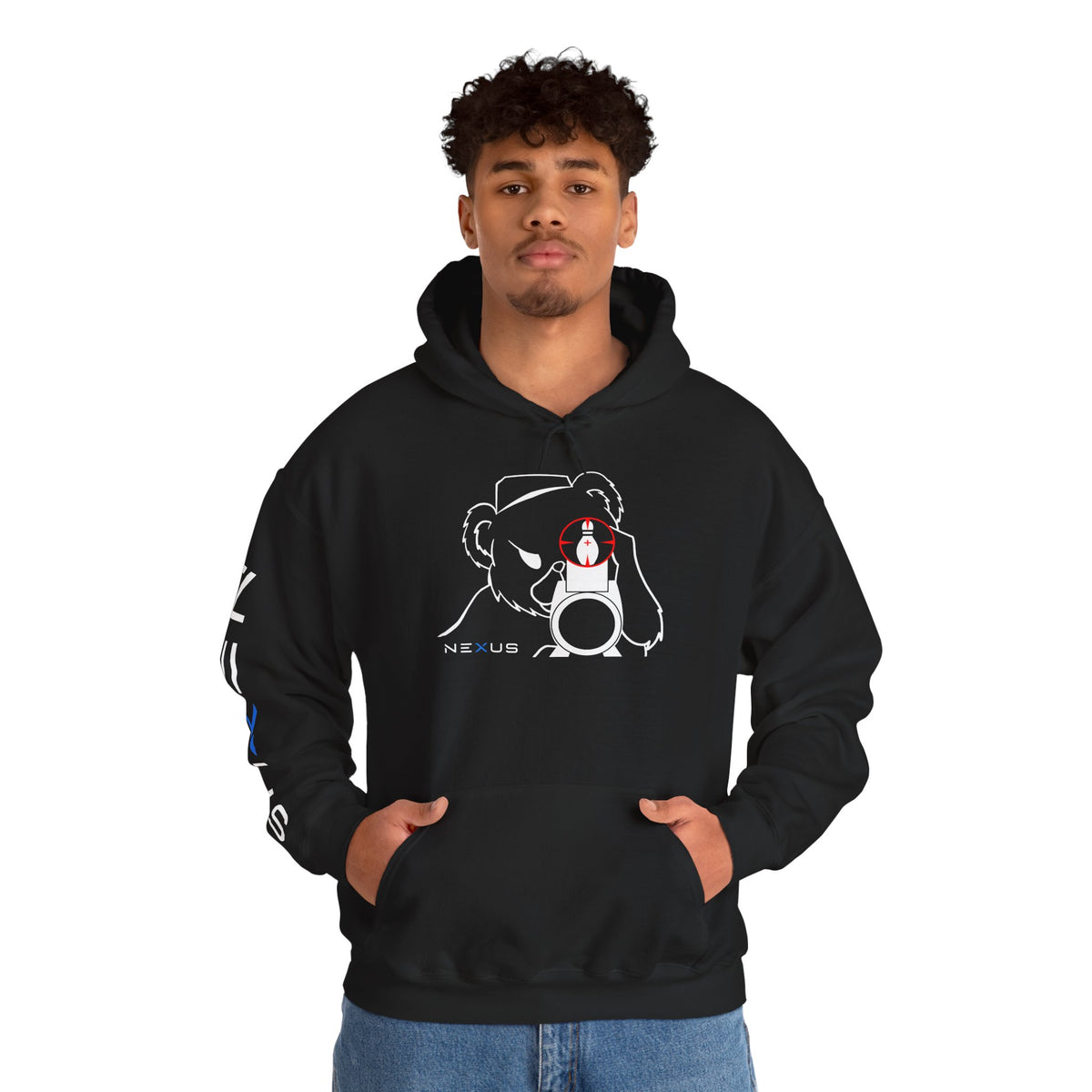 Sniper Bear bowling hoodie by NEXUS
