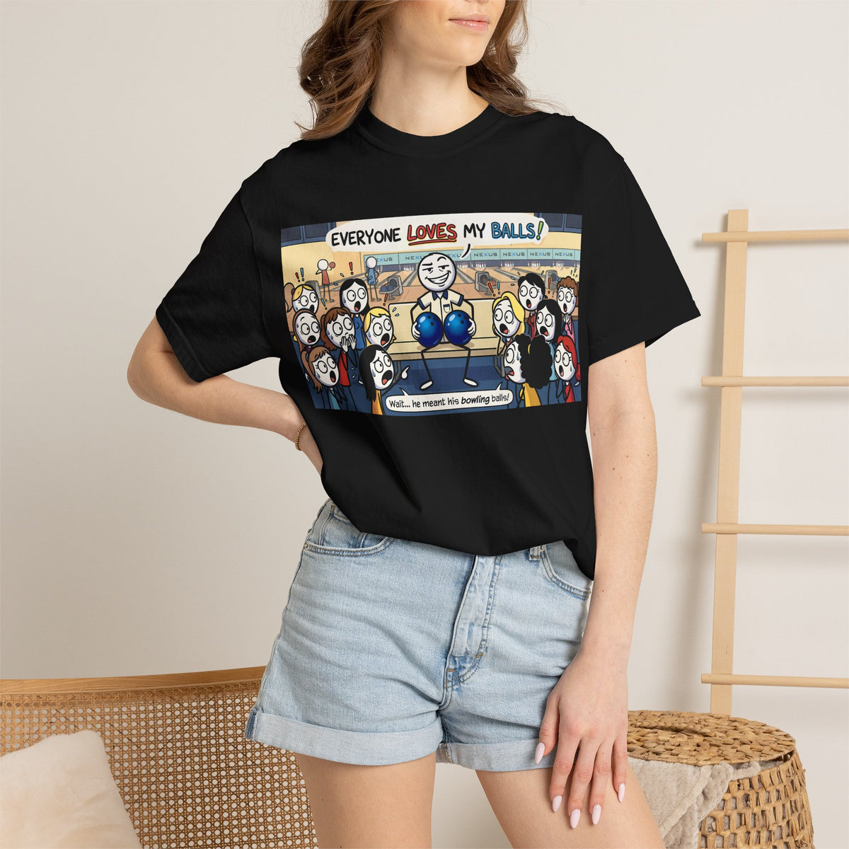 Everyone Loves My Balls bowling meme t-shirt by NEXUS