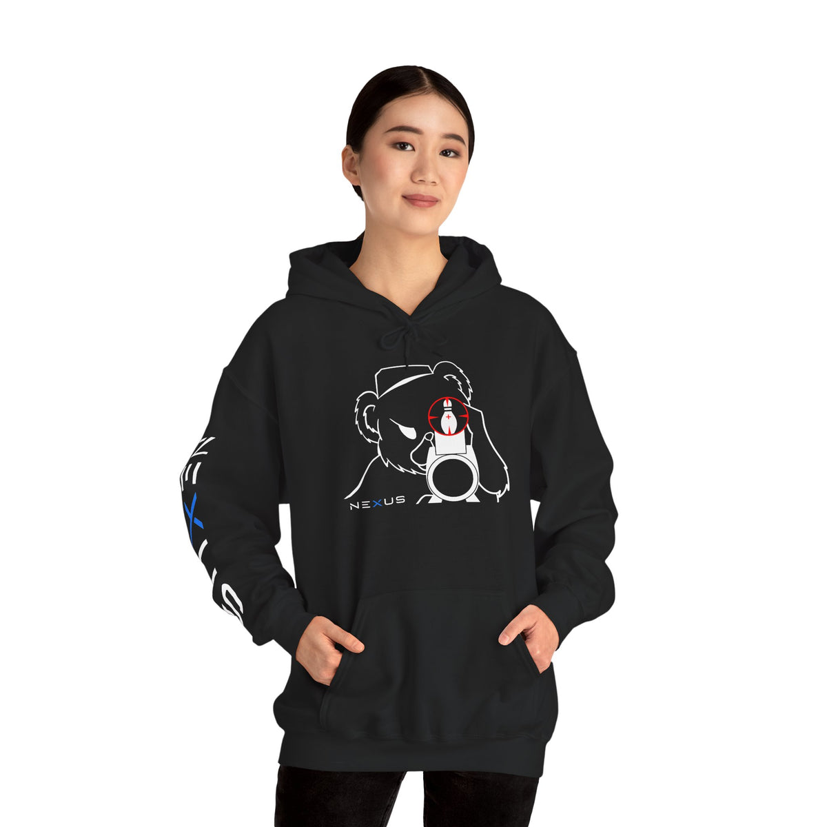 Sniper Bear bowling hoodie by NEXUS